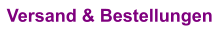 Versand & Bestellungen