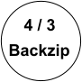 4 / 3 Backzip