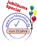 www.surfdepotkiel.de            nun 25 Jahre Jubiläums Special